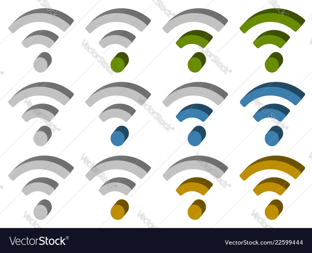 Signal wireless connection wifi internet vector image Signal wireless connection wifi internet