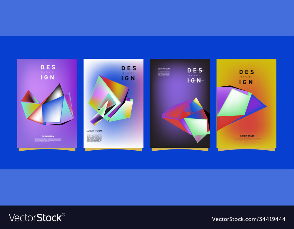 Simple colorful abstract geometric background