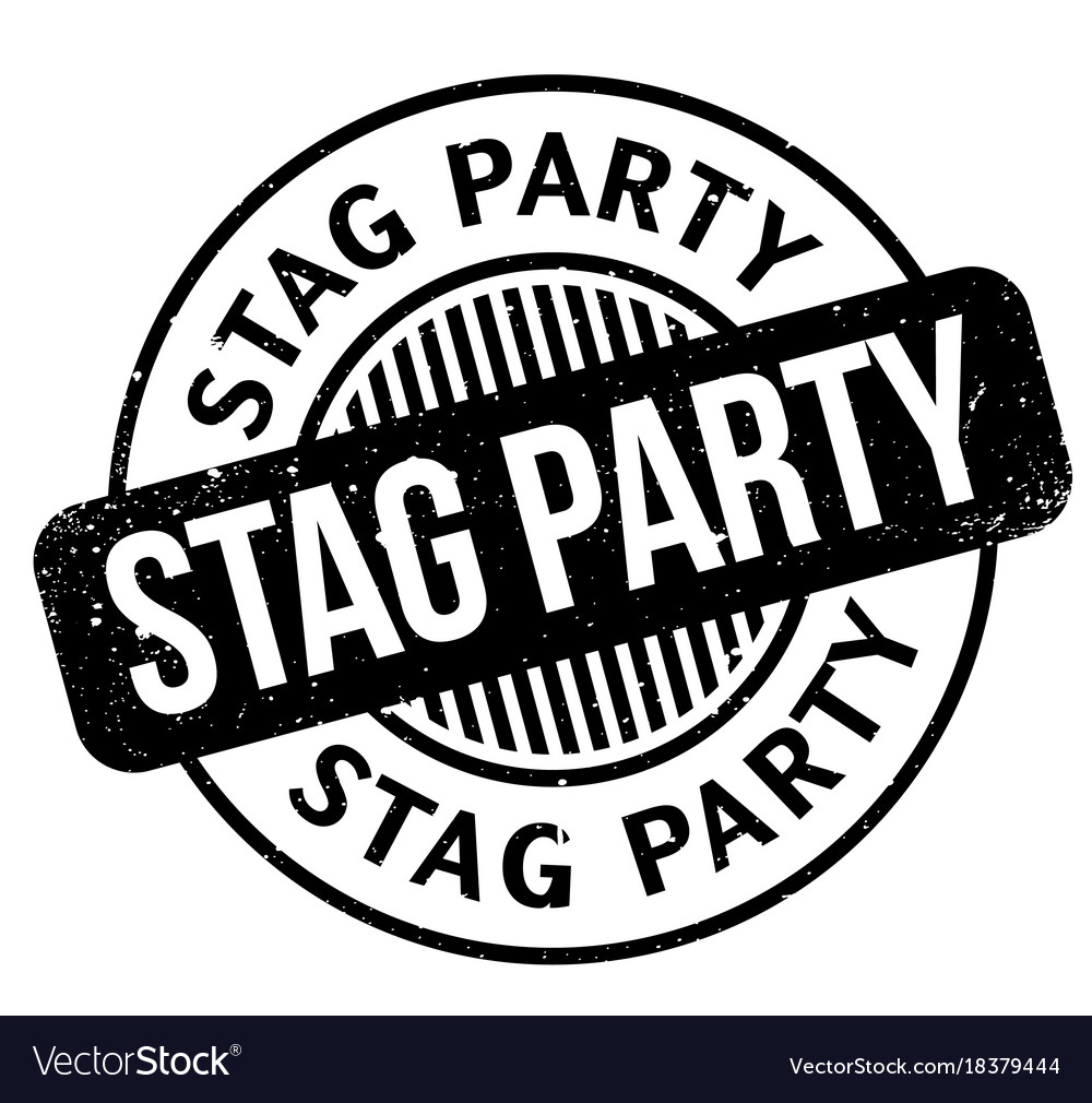 Stag Party Gummistempel