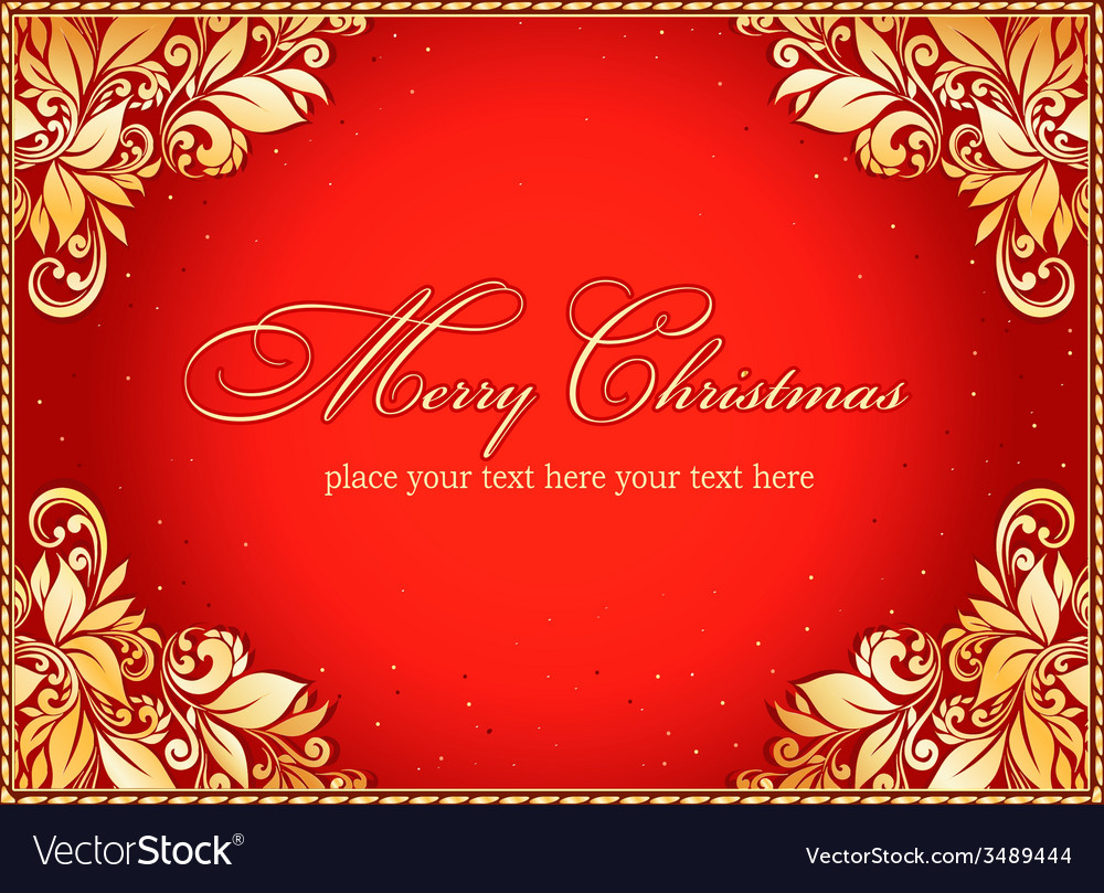 Vintage Christmas Card Royalty Free Vector Image