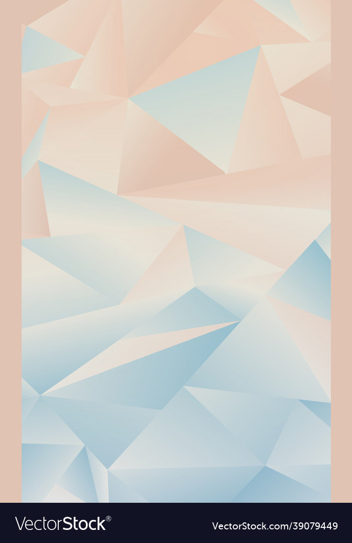 Abstract blue gradient triangles of different