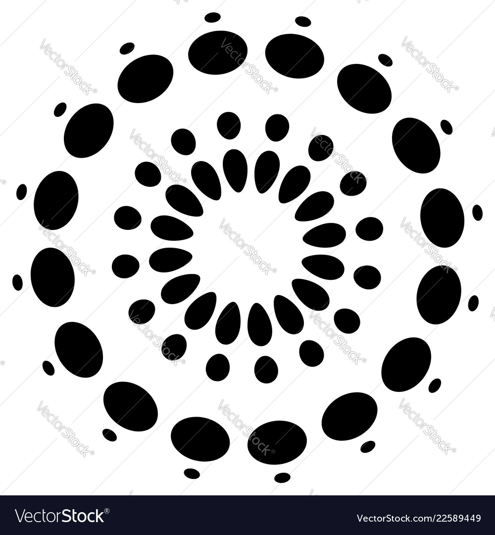 Abstract circular dotted element vector image Abstract circular dotted element