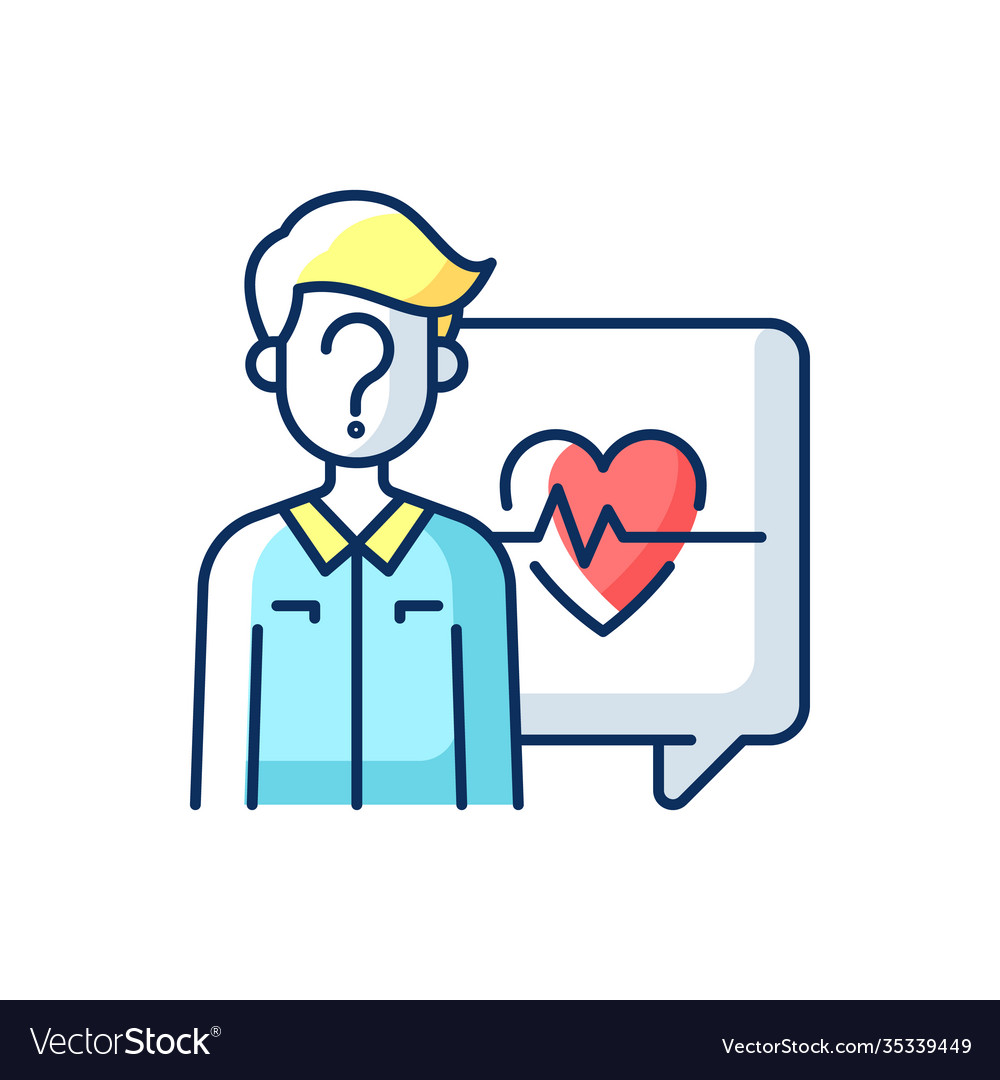 Anonymous question rgb color icon vector image Anonymous question rgb color icon