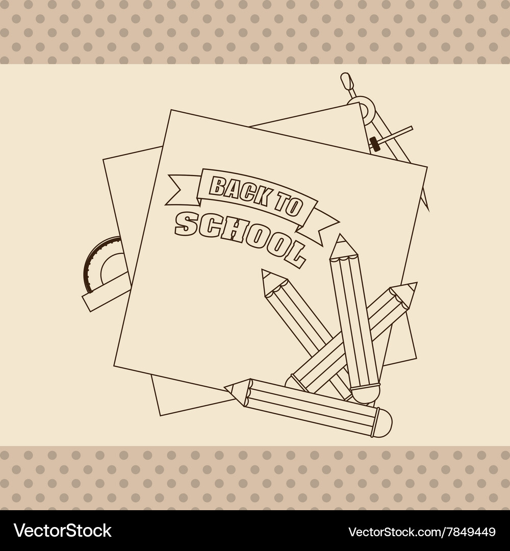Back to school design Royalty Free Vector Image