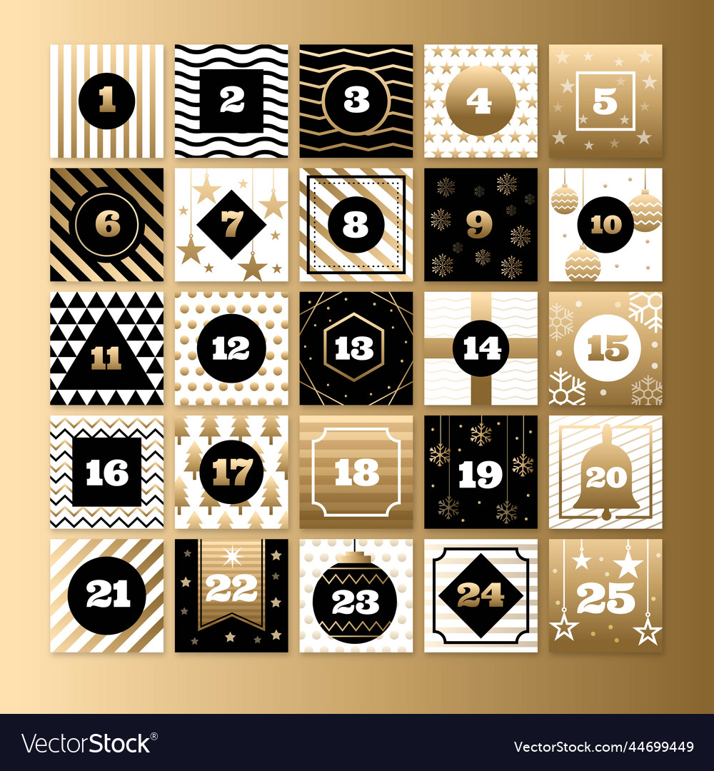 Flat Advent Calendar Pattern