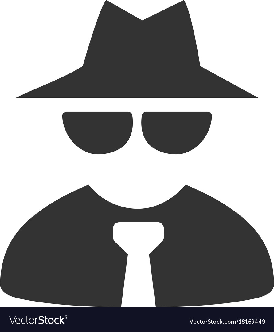 Mafia boss flat icon Royalty Free Vector Image