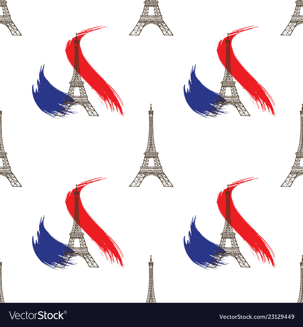 Paris seamless pattern