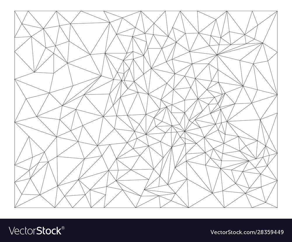 Polygon frame triangles lines template