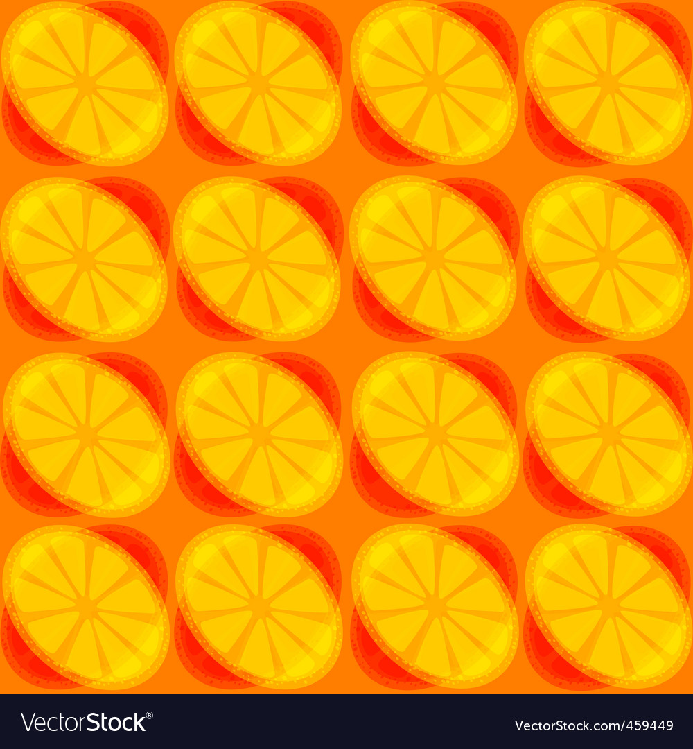 Retro pattern with lemon slices