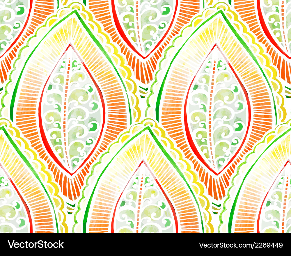 Seamless watercolor pattern Royalty Free Vector Image