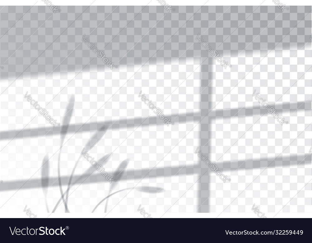 Shadow overlay effects mock up window frame vector image Shadow overlay effects mock up window frame