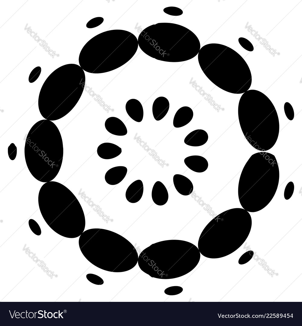 Abstract circular dotted element vector image Abstract circular dotted element