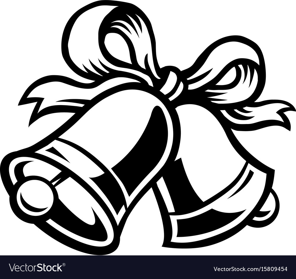 Christmas bells icon Royalty Free Vector Image