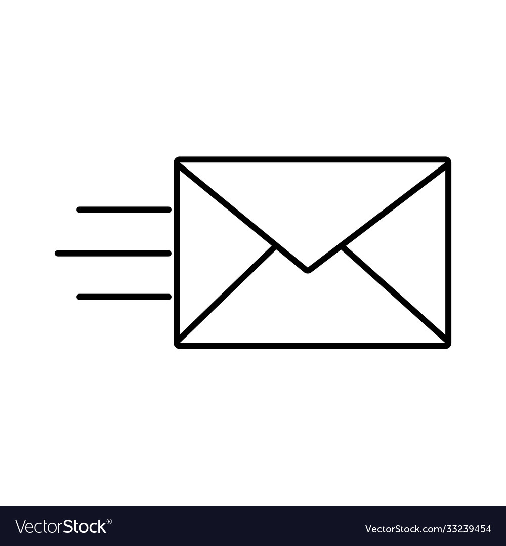 Envelope mail line style icon