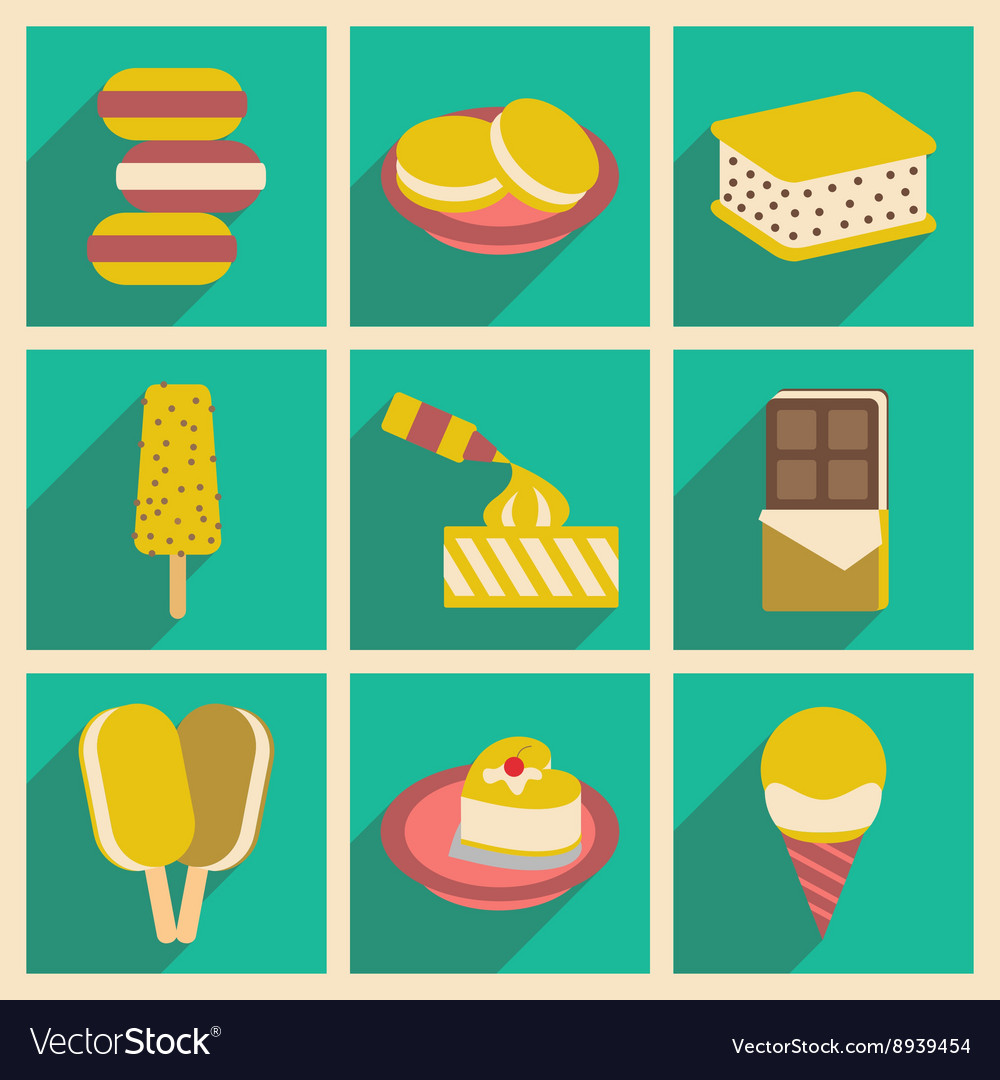 Flat with shadow concept and mobile application