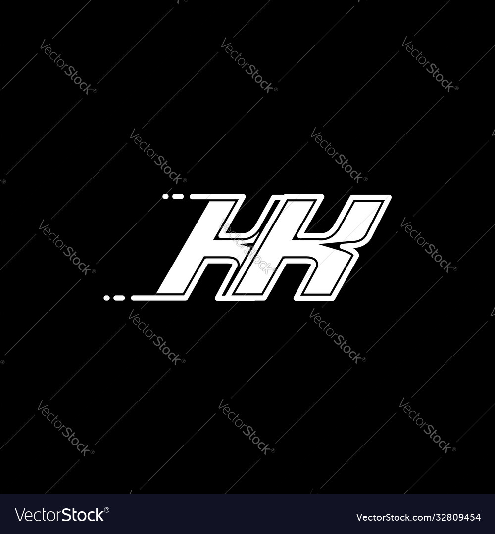 Initial kk logo design with shape style Vector Image Initial kk logo design with shape style