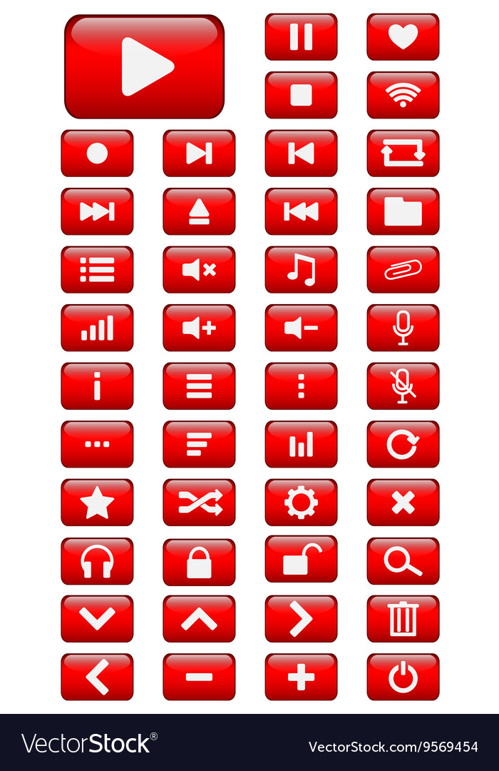 Multimedia buttons set