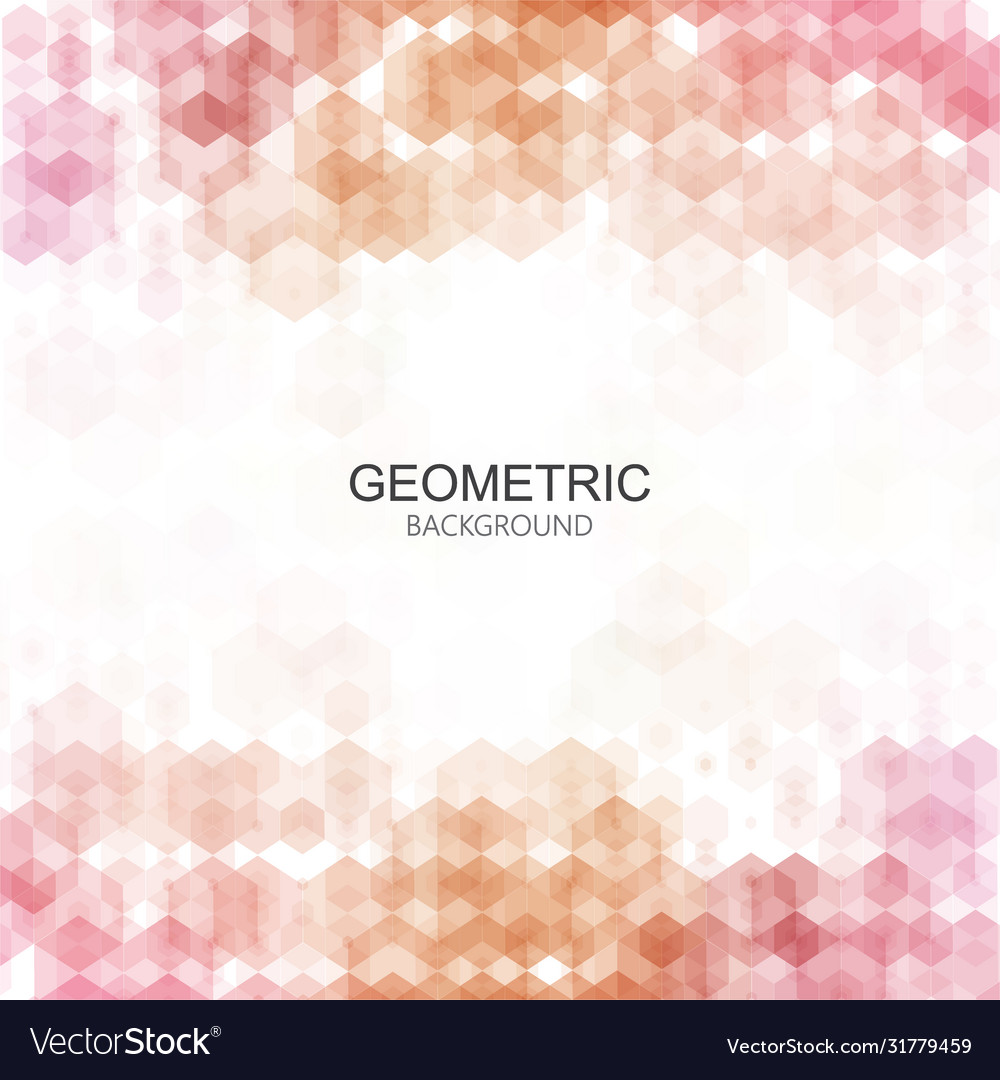 Abstract background template design hexagon