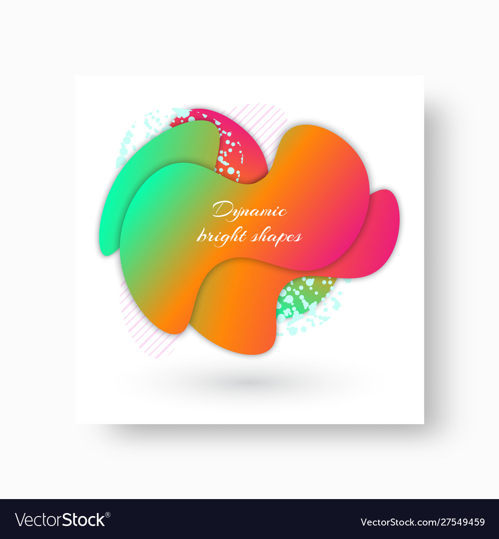 Abstract shapes on a square background vector image Abstract shapes on a square background