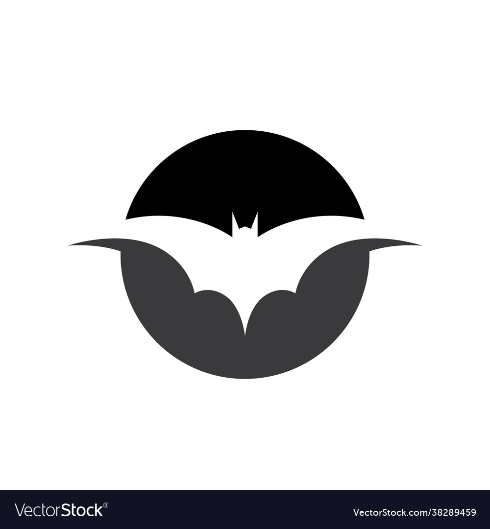 Bat icon logo template