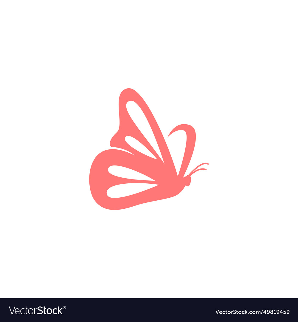 Beautiful insect butterfly icon logo design Vector Image