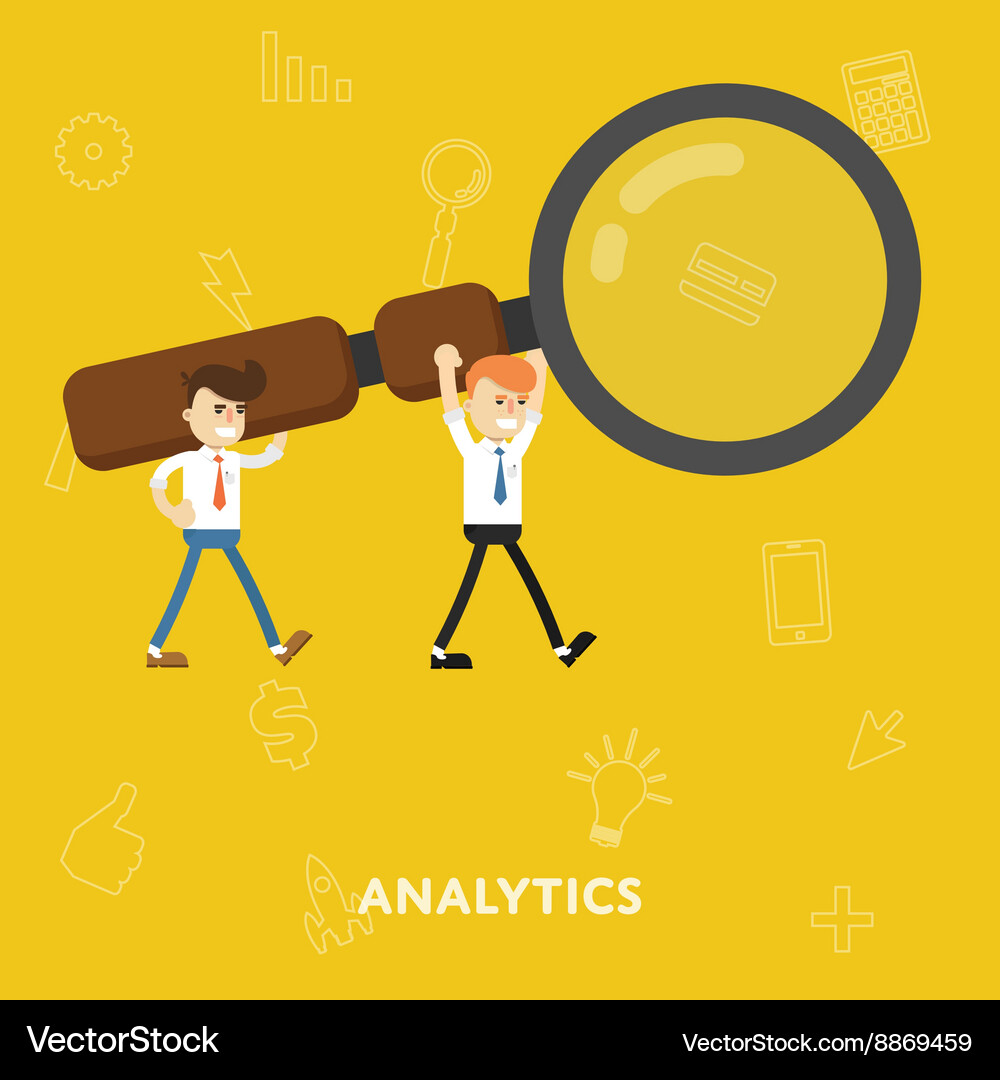Business concept tool for analytics Royalty Free Vector