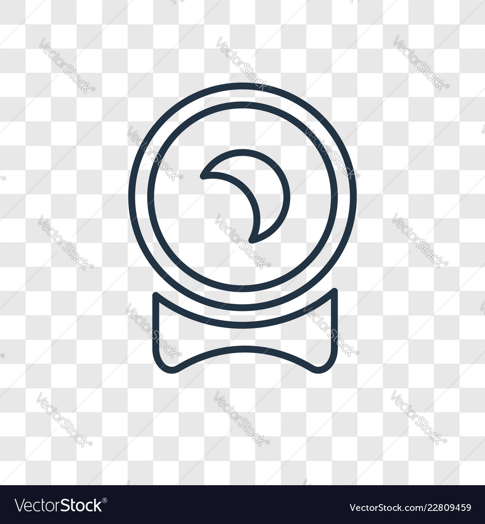 Camera concept linear icon isolated vector image Camera concept linear icon isolated