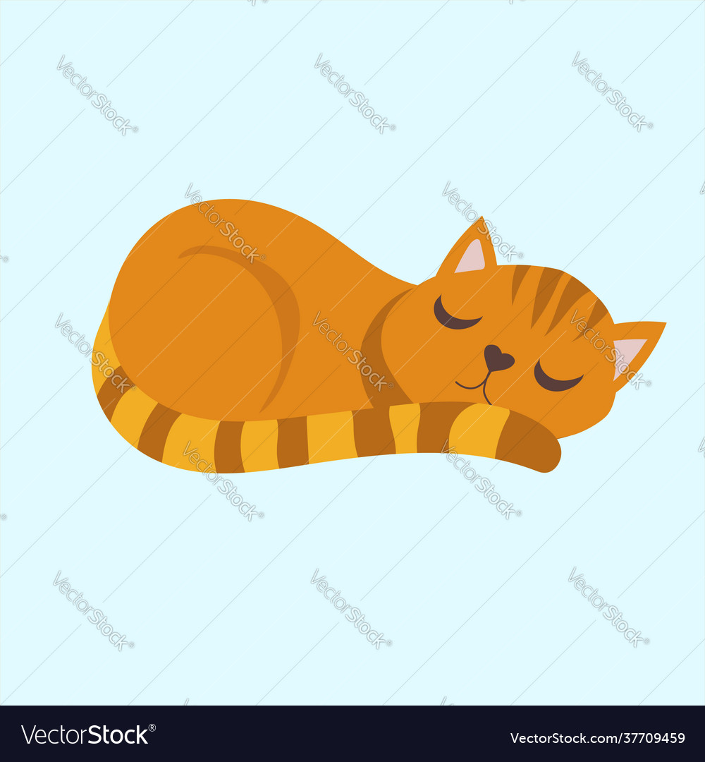 Cartoon cat item Royalty Free Vector Image - VectorStock