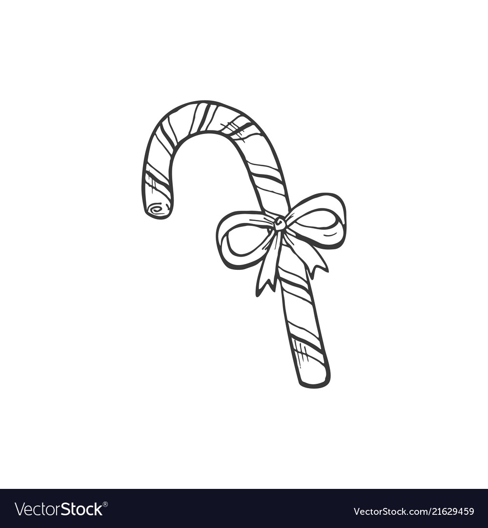 Christmas Candy Cane Doodle