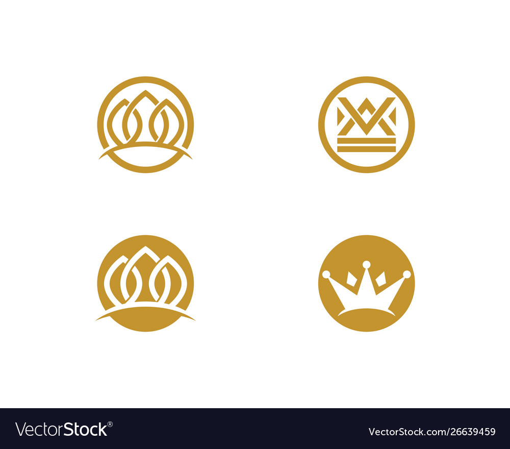 Crown logo template Royalty Free Vector Image - VectorStock