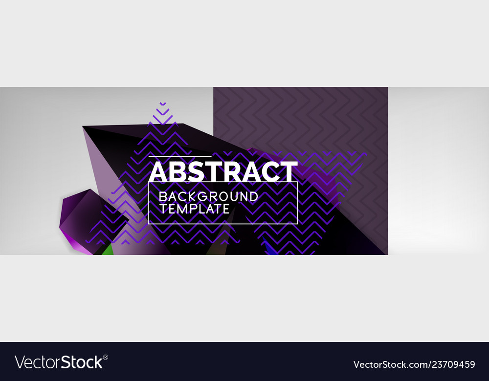 Dark 3d triangular low poly shapes abstract vector image Dark 3d triangular low poly shapes abstract