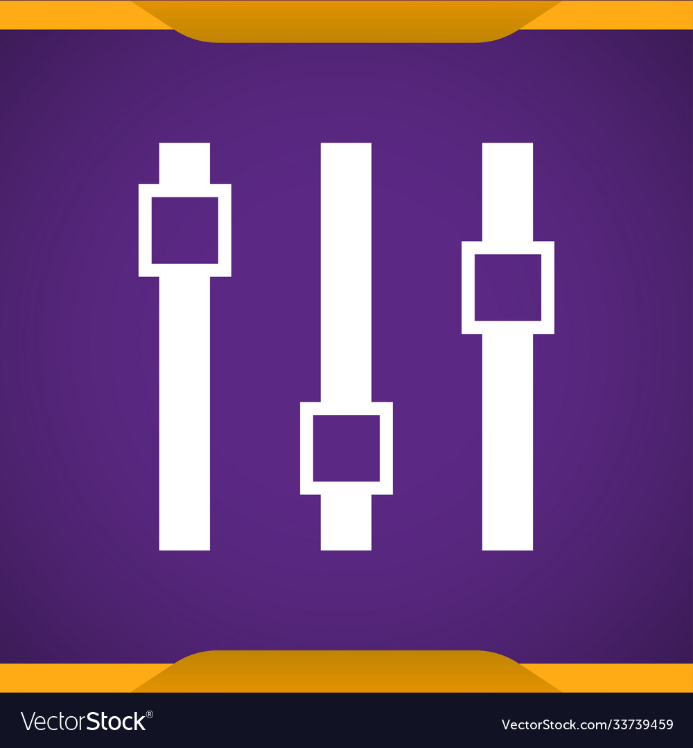 Equalizer icon for web and mobile