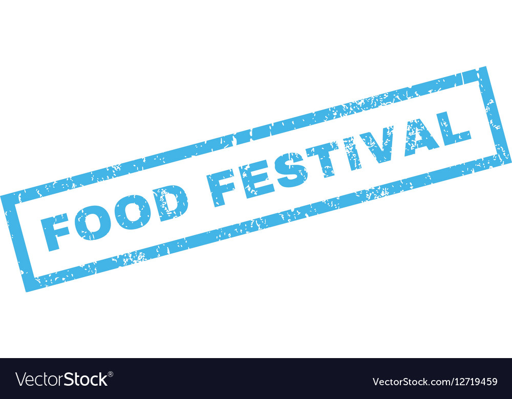 Food festival rubber stamp