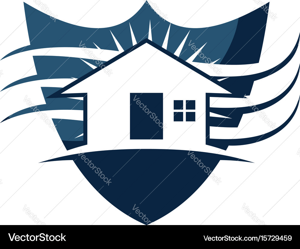 Home shield Royalty Free Vector Image - VectorStock
