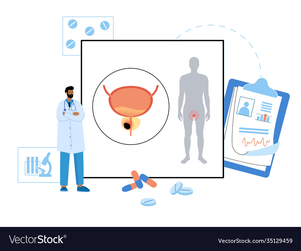 Man reproducive system problems Vector Image Man reproducive system problems