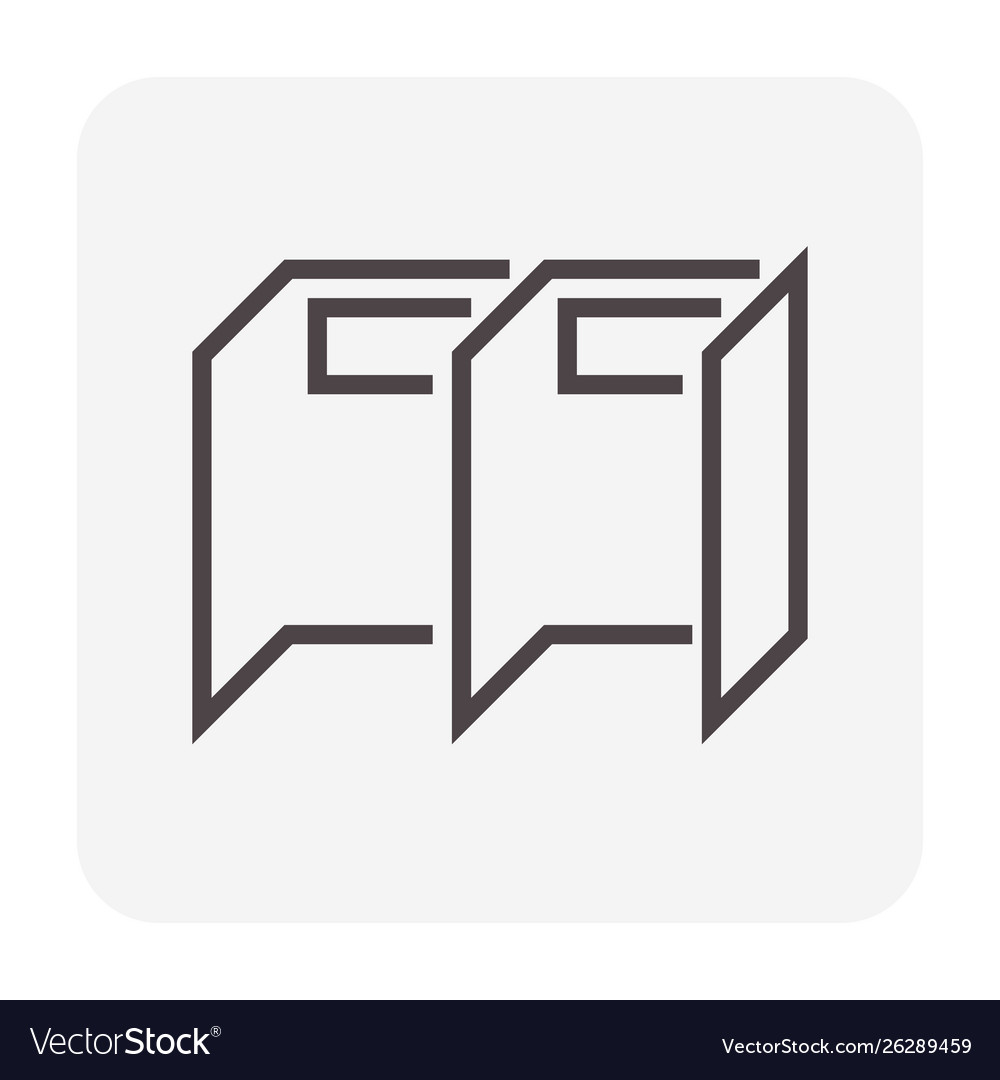 Partition wall icon Vector Image Partition wall icon