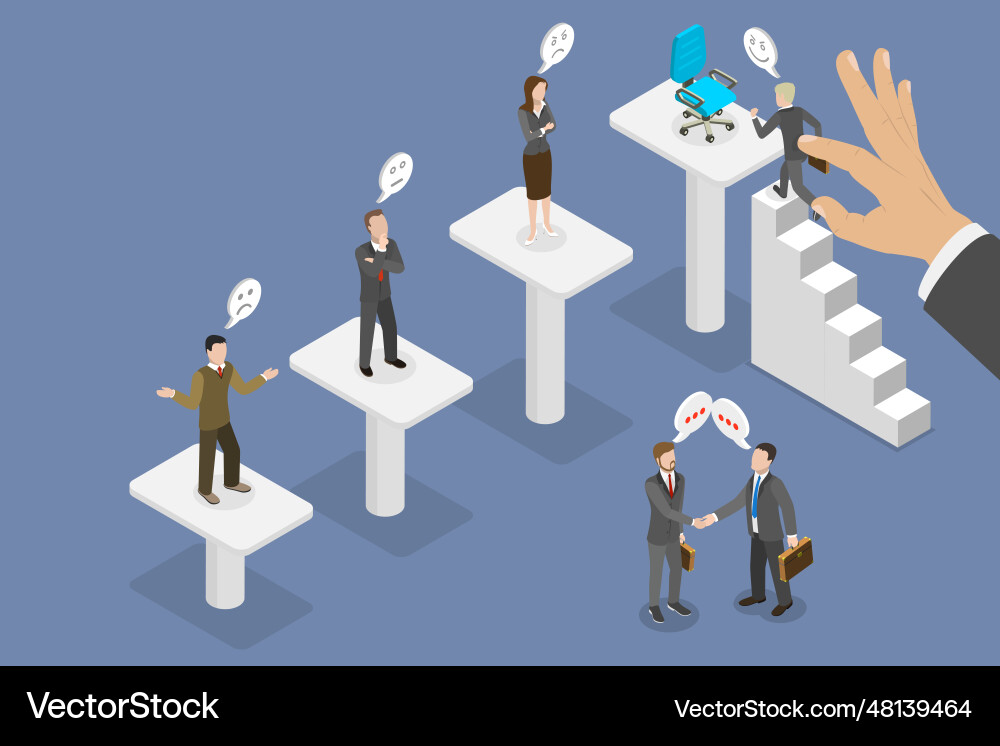 3d isometric flat conceptual Royalty Free Vector Image