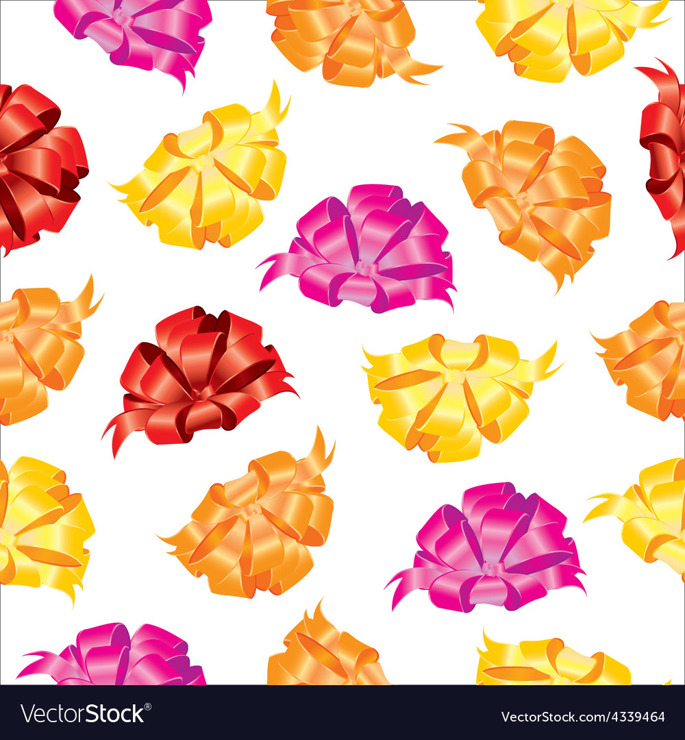 Bows abstract seamless pattern