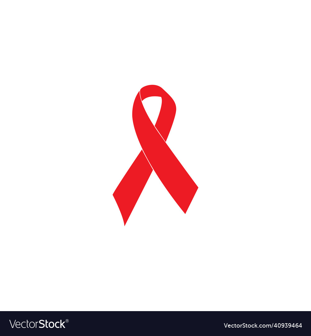 Breast cancer awarenessribbon logo template Vector Image