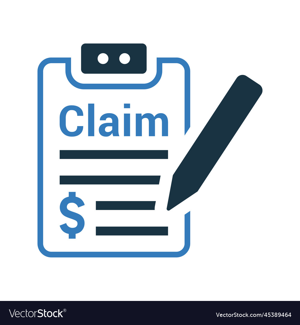 Claims Insurance Money Icon Editable Logo Vector Image