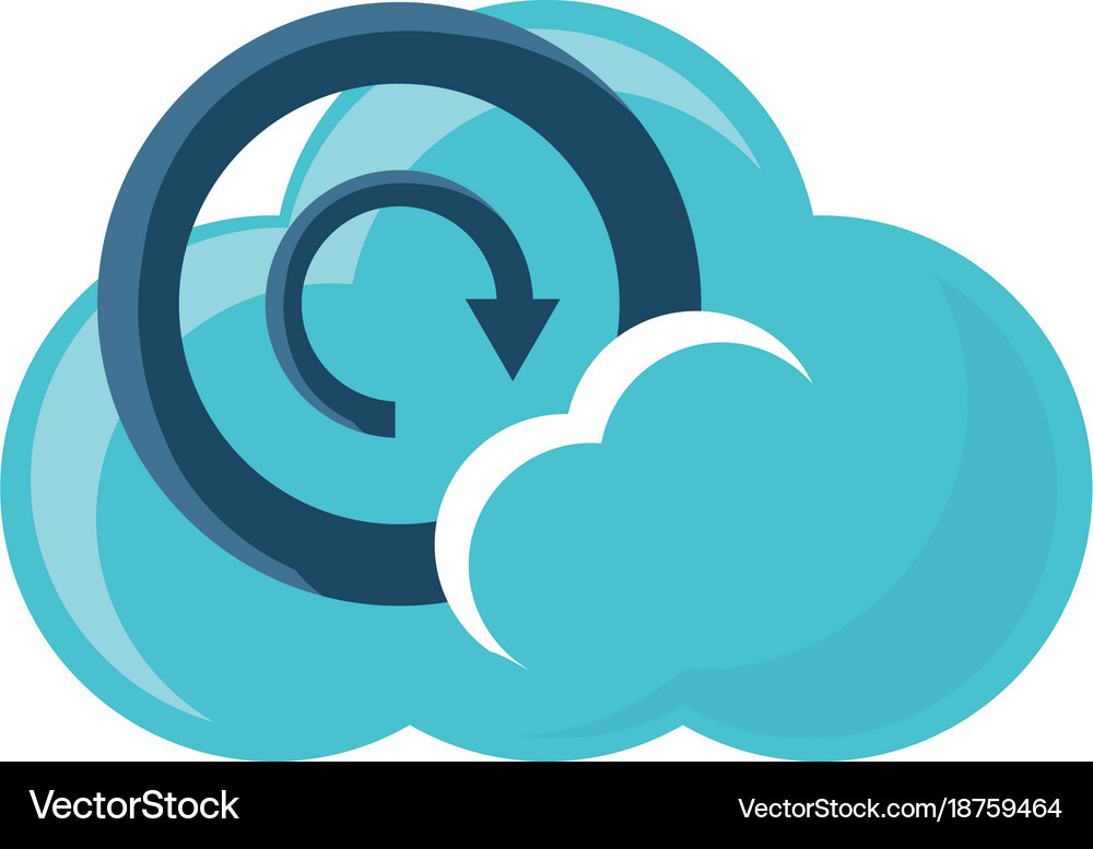 Cloud storage design concept Royalty Free Vector Image