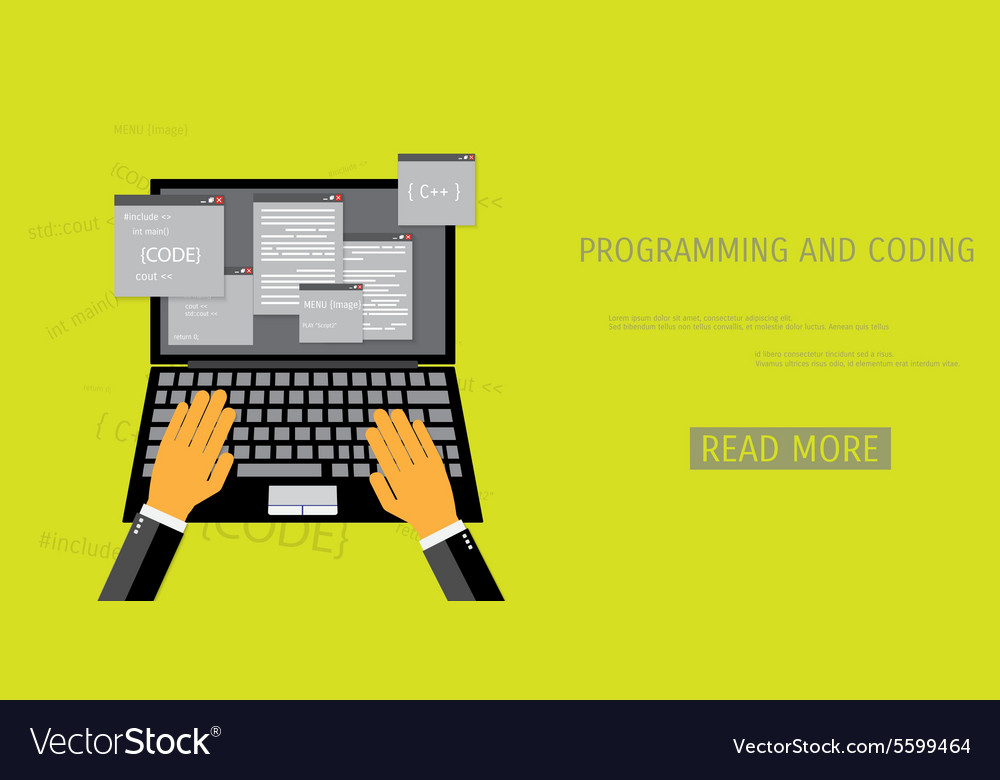 Flat concept of programming and coding