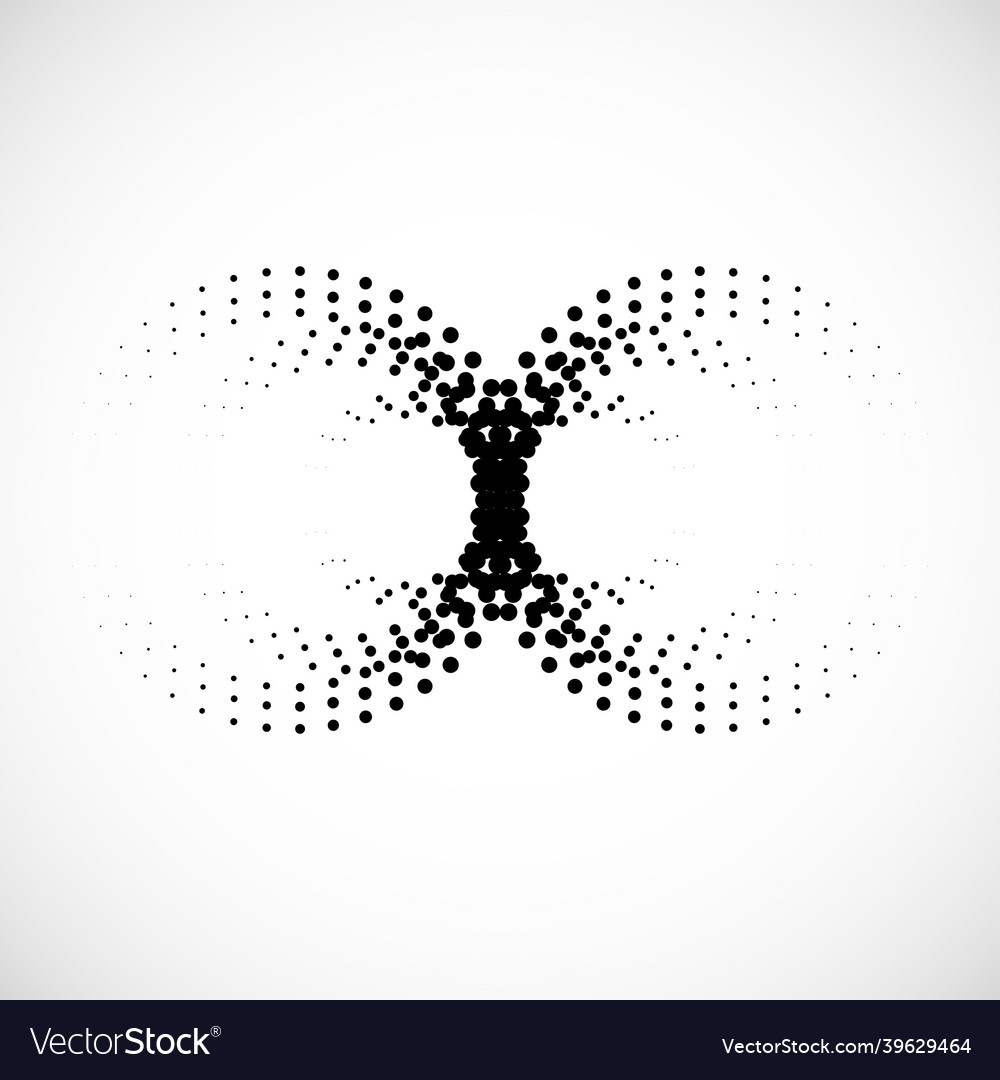 Halftone dotted background in circle form Vector Image Halftone dotted background in circle form
