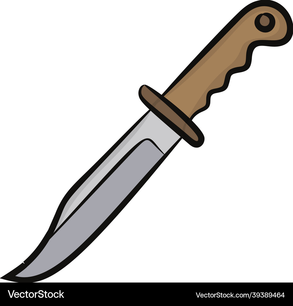 Kitchen knife Royalty Free Vector Image - VectorStock