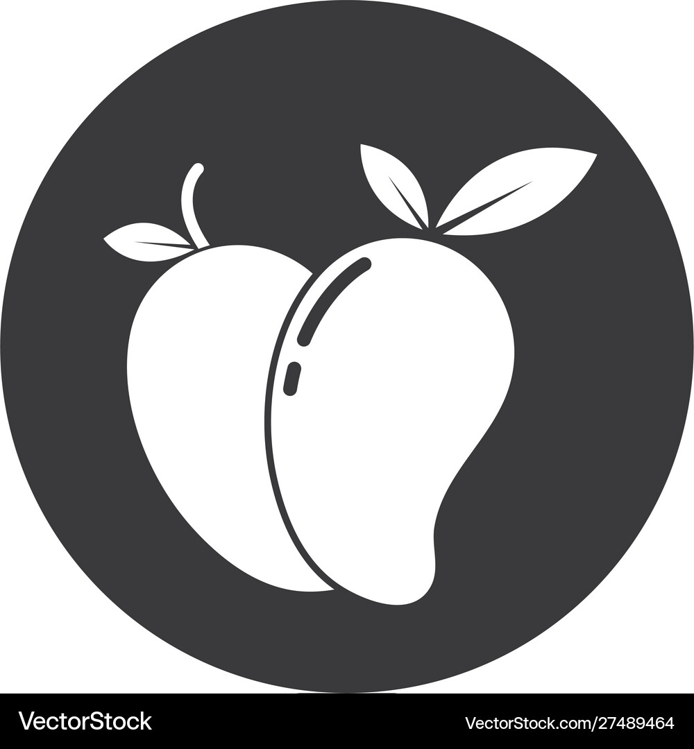 Mango fruit logo Royalty Free Vector Image - VectorStock
