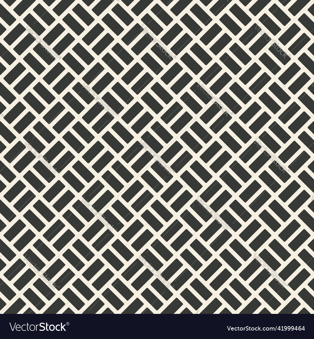 Monochrome checked weaving seamless pattern vector image Monochrome checked weaving seamless pattern