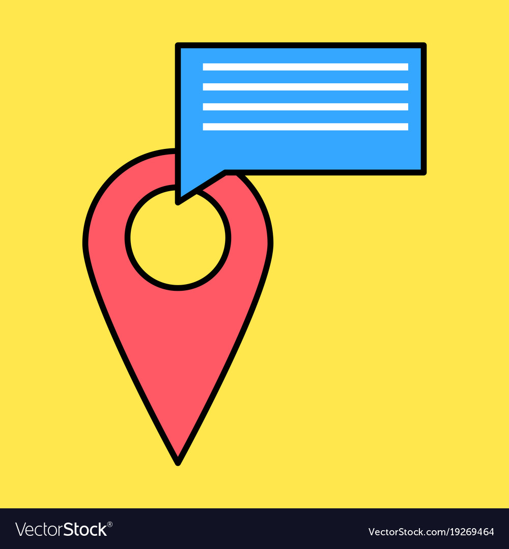 Navigation geolocation icon in flat design