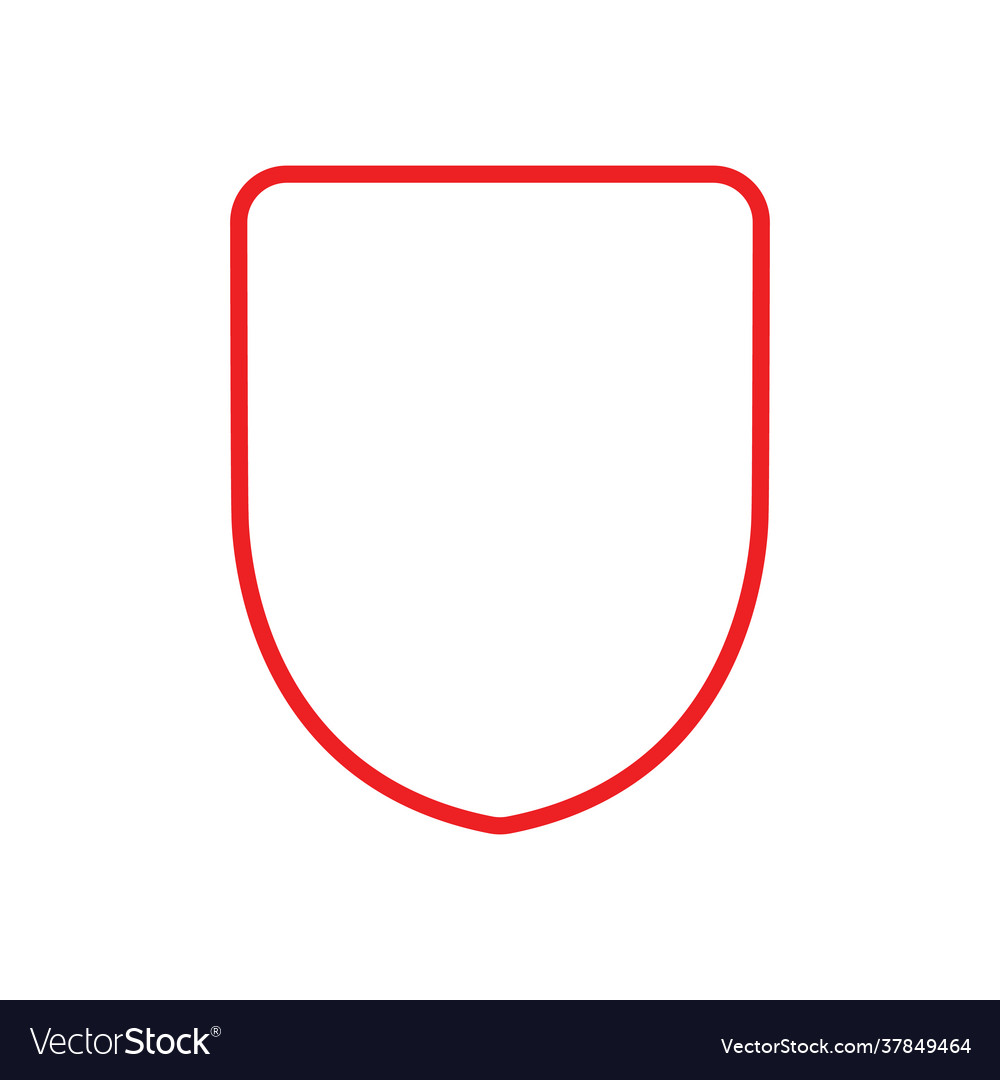 Shield icon stock flat design style