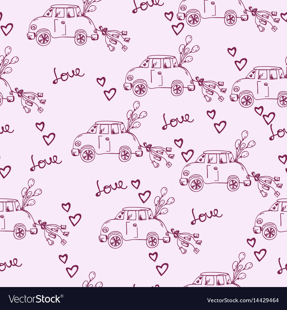 Wedding seamless pattern