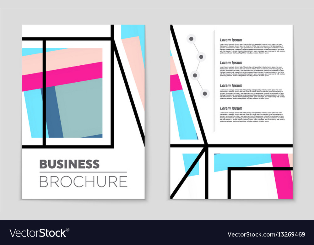 Abstract layout background set for art